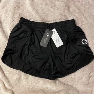 GRRRL Black Track Shorts Ali Amenah